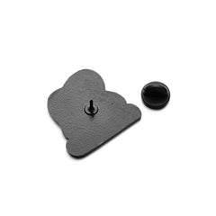 Lindos alfileres con forma de jeringa y botella de tubo de ensayo