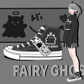 Zapatos casuales de lona negros FAIRY GHOST