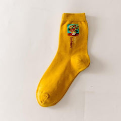 Cartoon-Mittelschlauchsocken