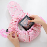 Bolsa de cosméticos con cordón ajustable