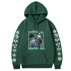 Sudadera con capucha de Genshin Impact Xiao Elements