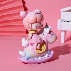 Adornos de caballos de príncipe y princesa de cuento de hadas