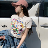 Graffiti Print Short Tee