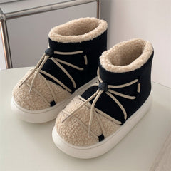 Zapatos de pan retro con cordones