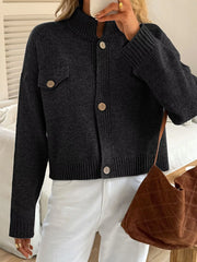 Button-Down Knit Cardigan