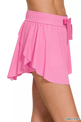 Zenana Ruffle Tennis Skirt With Hidden Inner Pockets