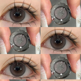 Lentes de contacto de 14 mm con degradado suave gris (duración de 6 meses)