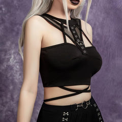Top halter Enigmatic Darkness