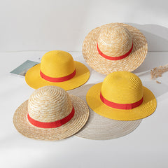 Anime One Piece Cosplay Luffy Sombrero de Paja