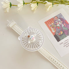 Cute Cartoon Watch USB Fan