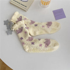 Herzförmige rutschfeste Bodensocken