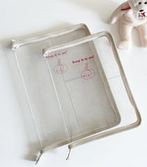 Transparent Pvc Ipad Laptop Bag