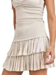 Sweetheart Neck Cami and Skirt Set
