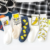 Cartoon-Bananen-Anime-Socken