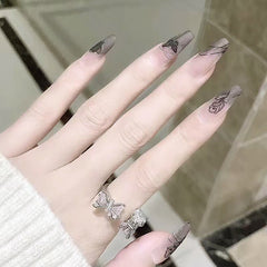 ã€?710】 Tragbare Nägel Fertig Maniküre