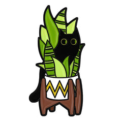 Pins de dibujos animados de flores y hojas verdes