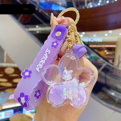 Llavero acrílico de unicornio Sakura