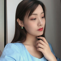 Lindos pendientes con lazo de flores