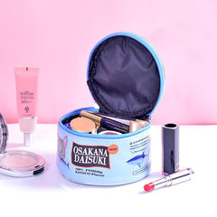 Kawaii Katzen-Kosmetiktasche aus Leder