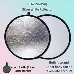 Reflector de luz de relleno fotográfico plegable dos en uno