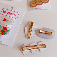 Pinzas para el cabello con temperamento simple