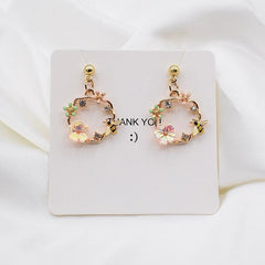 Pendientes de corona de abeja con purpurina