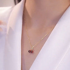 Collar de cerezas de verano