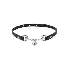 Gothic-Halsband mit Glockenanhänger