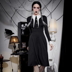 Gothic Costume Long Sleeve Dress