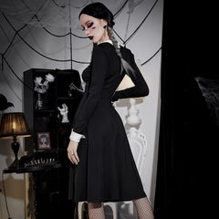 Gothic Costume Long Sleeve Dress