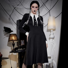 Gothic Costume Long Sleeve Dress