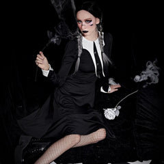 Gothic Costume Long Sleeve Dress