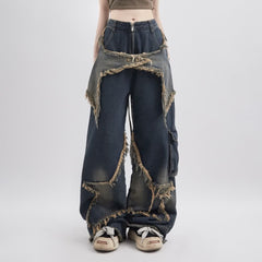 Vaqueros holgados estilo cargo estilo grunge gótico