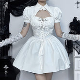 Gothic Lolita A-Line Mini Dress And Shrug Top Set