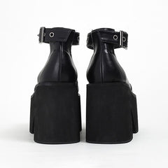 Gothic Lolita Ankle Strap Platform Mary Janes
