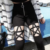 Gothic Pentagram Leggings