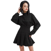 Gothic Plaid High Waist Mini Dress