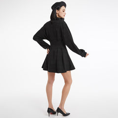 Gothic Plaid High Waist Mini Dress