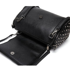 Gothic Punk Skull Studded Shoulder Bag