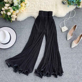 Gothic Romance Ruffled Hem Pants