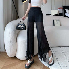 Gothic Romance Hose mit Rüschensaum