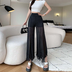 Gothic Romance Hose mit Rüschensaum