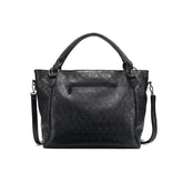 Bolso de mano de piel sintética con estampado de calavera gótica