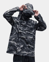 Green techwear jacket