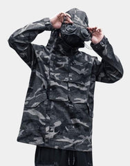 Green techwear jacket