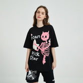 I Can Pick Star Pastel Goth Skeleton T-shirt