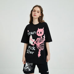 I Can Pick Star Pastel Goth Skeleton T-shirt