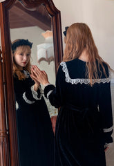 Vestido de princesa gótica oscura Heredera de la Luna