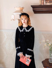 Vestido de princesa gótica oscura Heredera de la Luna