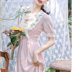 Vestido estético vintage de Petal Dew Academia